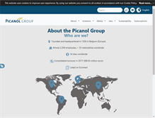 Tablet Screenshot of picanolgroup.com
